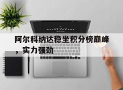 爱游戏app推荐-包含阿尔科纳达稳坐积分榜巅峰，实力强劲的词条
